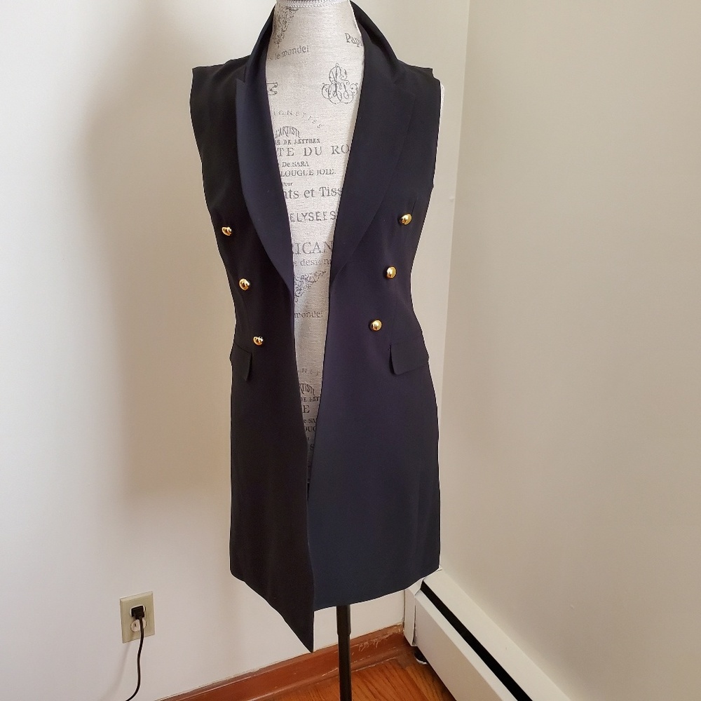 Black INC petite vest dress